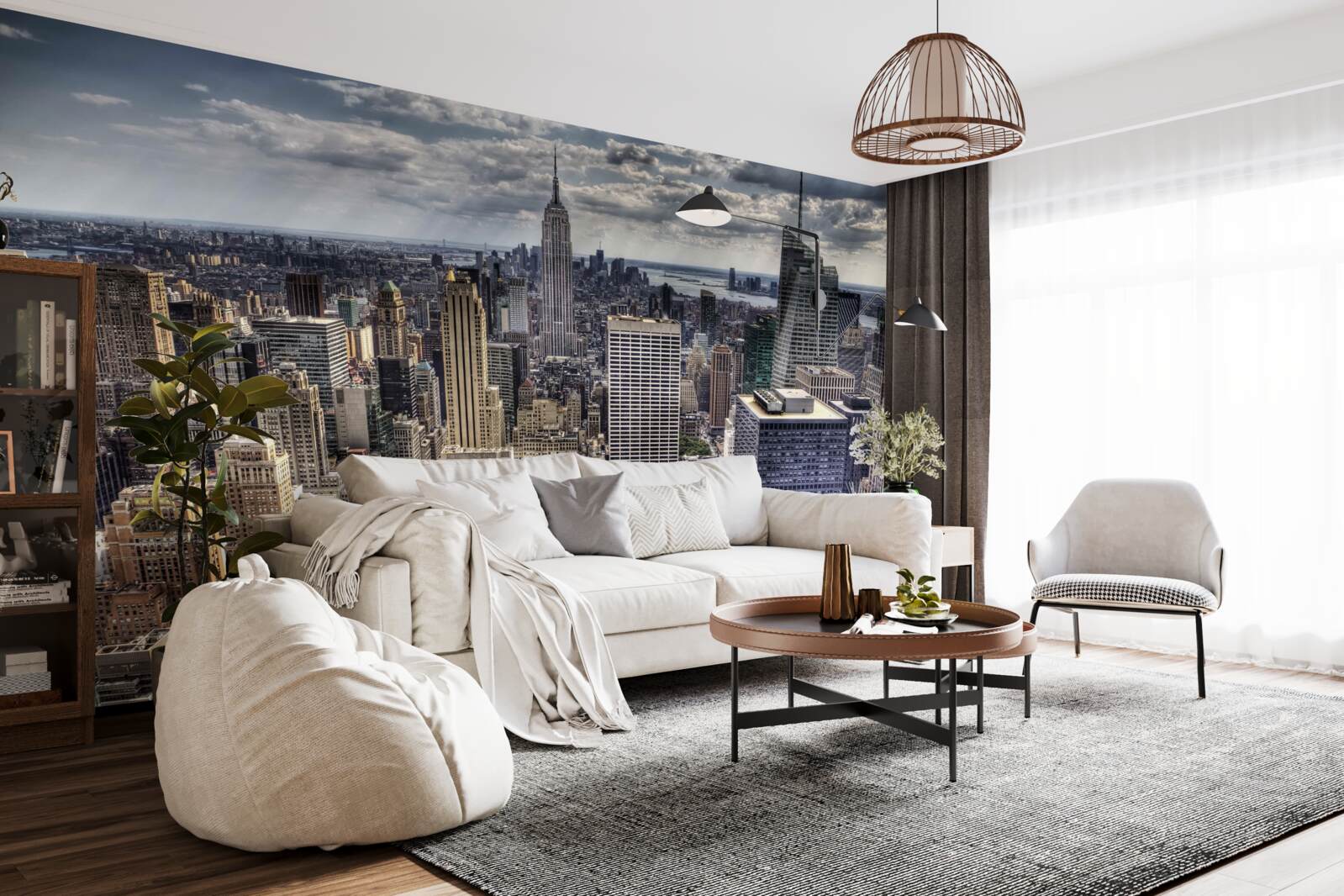 Фотошпалери нью-йорк чекає на дощ