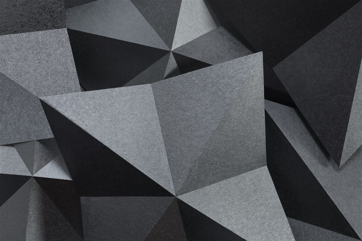 Фотошпалери геометричні фігури на темному тлі