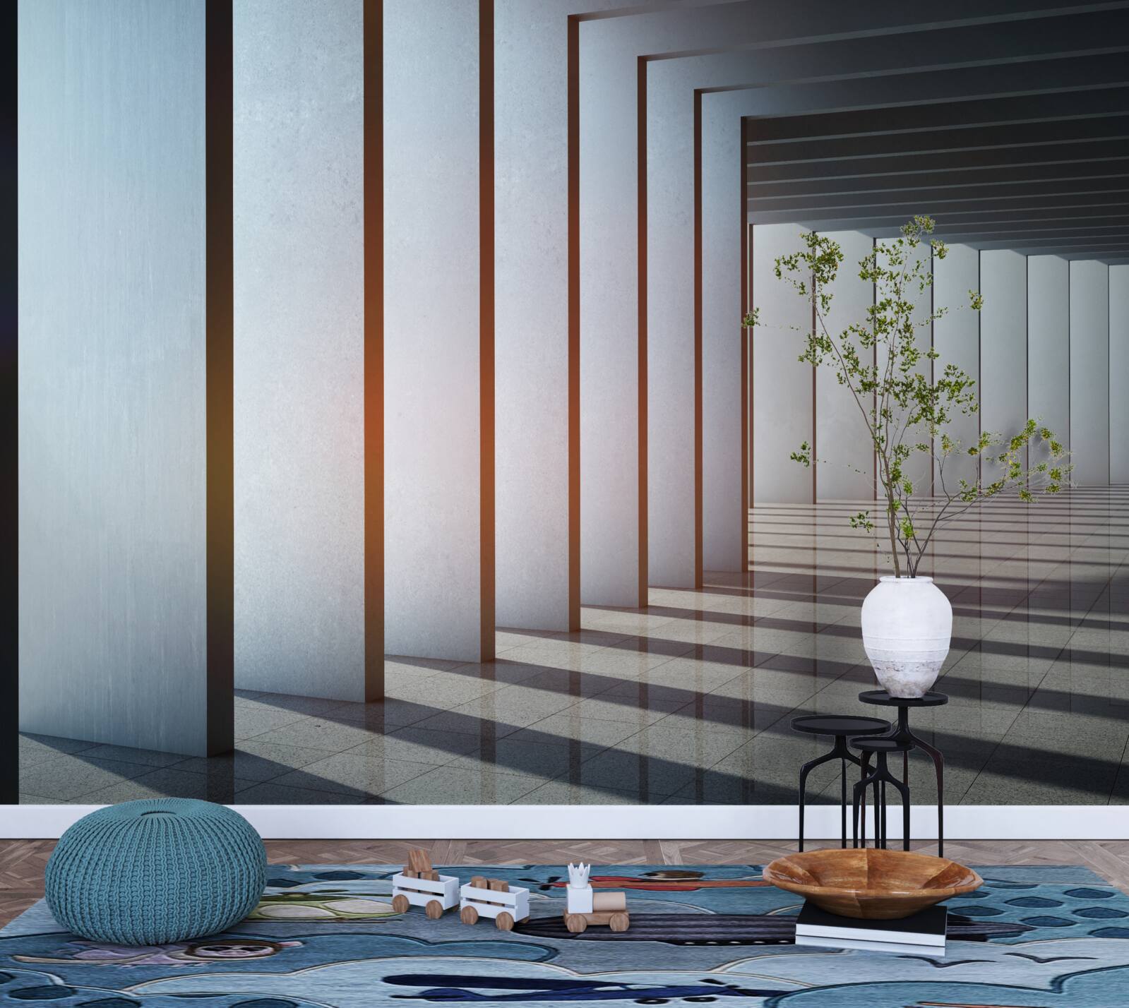 Фотошпалери прямокутні арки на світанку