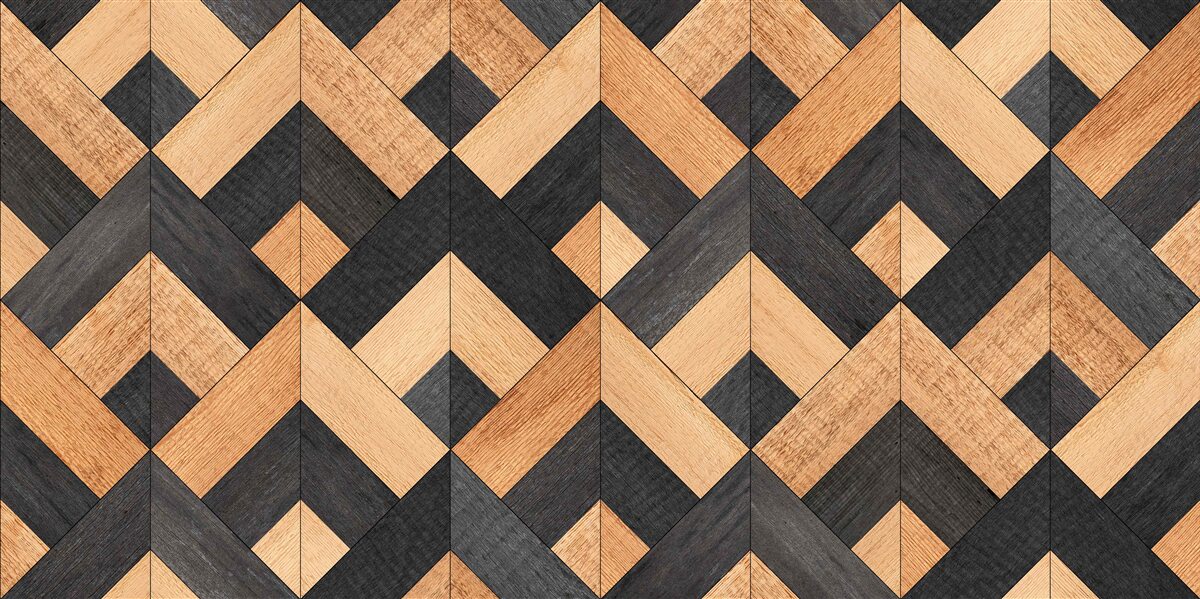 Фотошпалери переплетення темної та світлої деревини