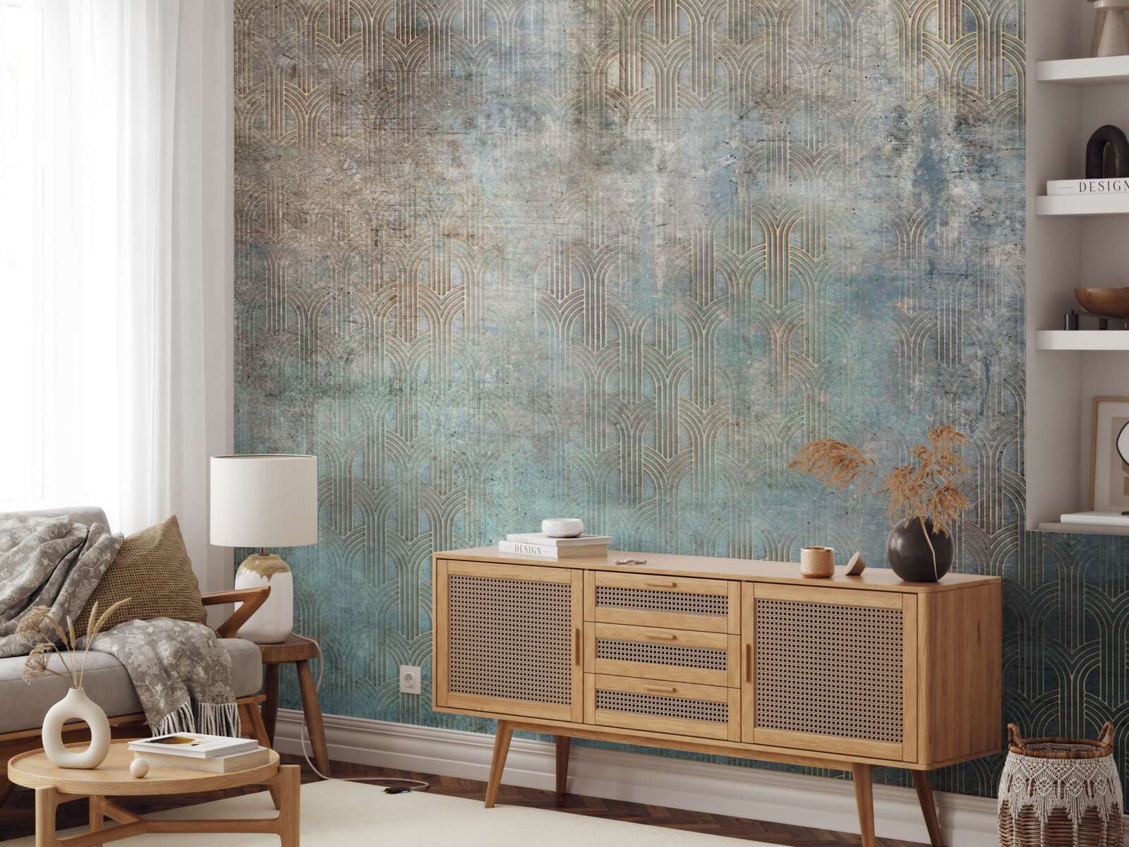 Фотошпалери дощ, що падає на воду вночі