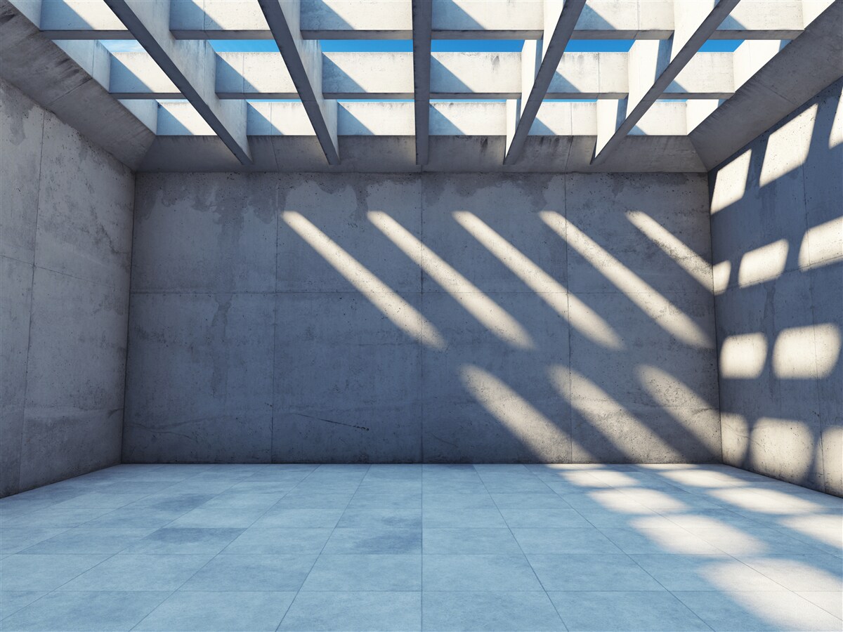 Фотошпалери сітчаста стеля з квадратним візерунком і прозорістю