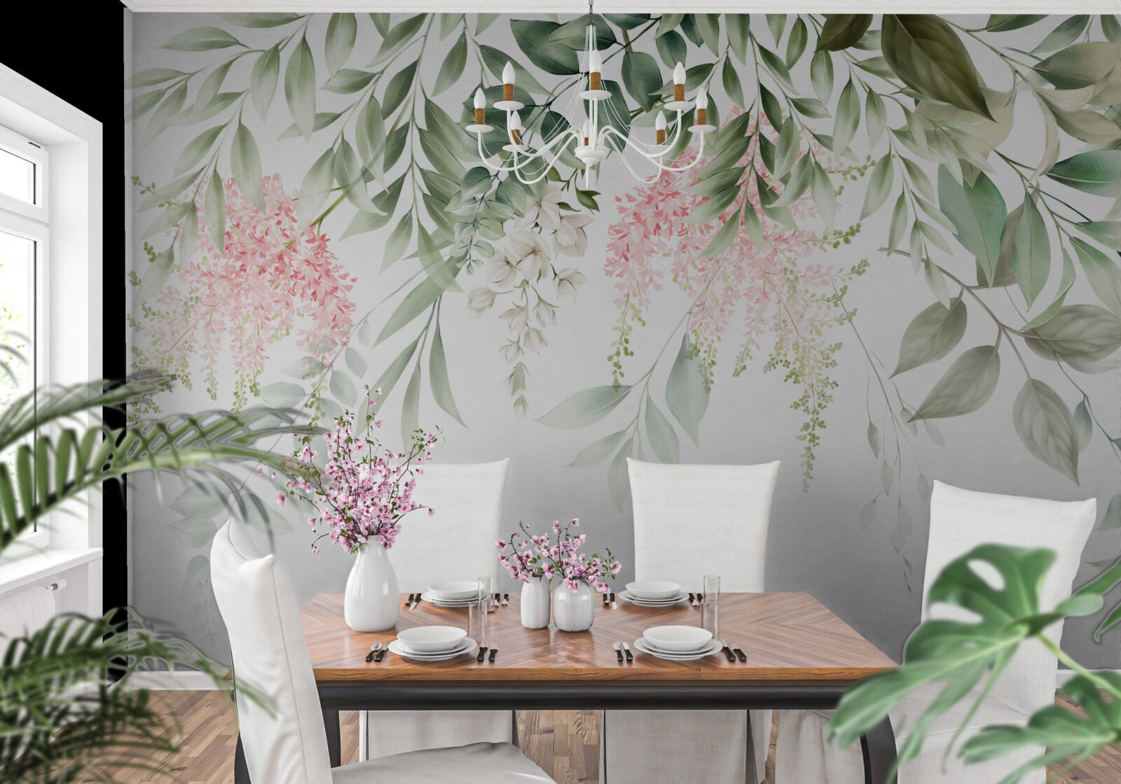 Фотошпалери підвісні тропічні рослини