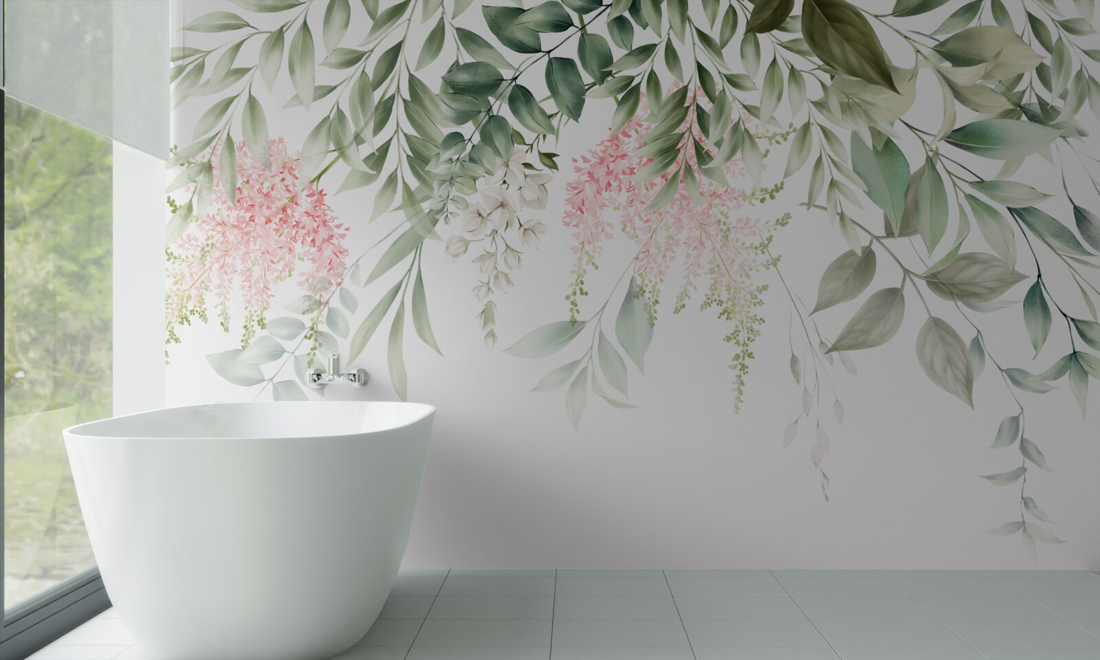 Фотошпалери підвісні тропічні рослини