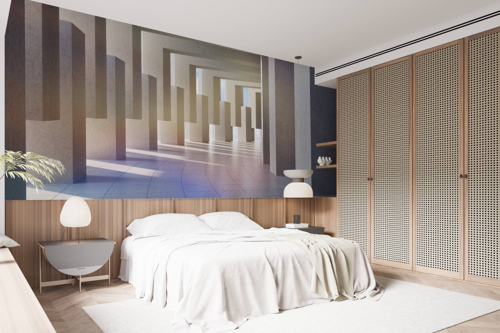 Фотошпалери тунель з арками, що тягнуться до нескінченності