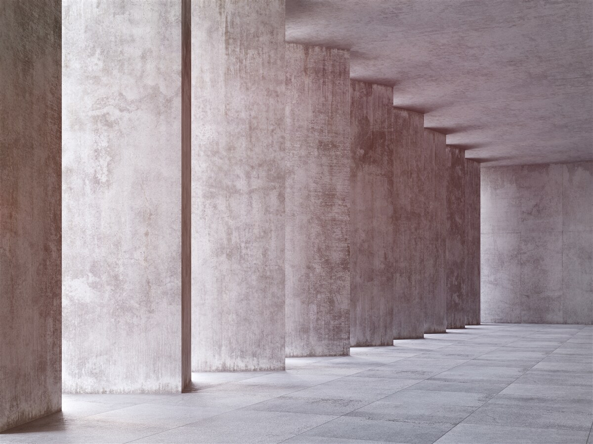 Фотошпалери легка колонада без вигинів