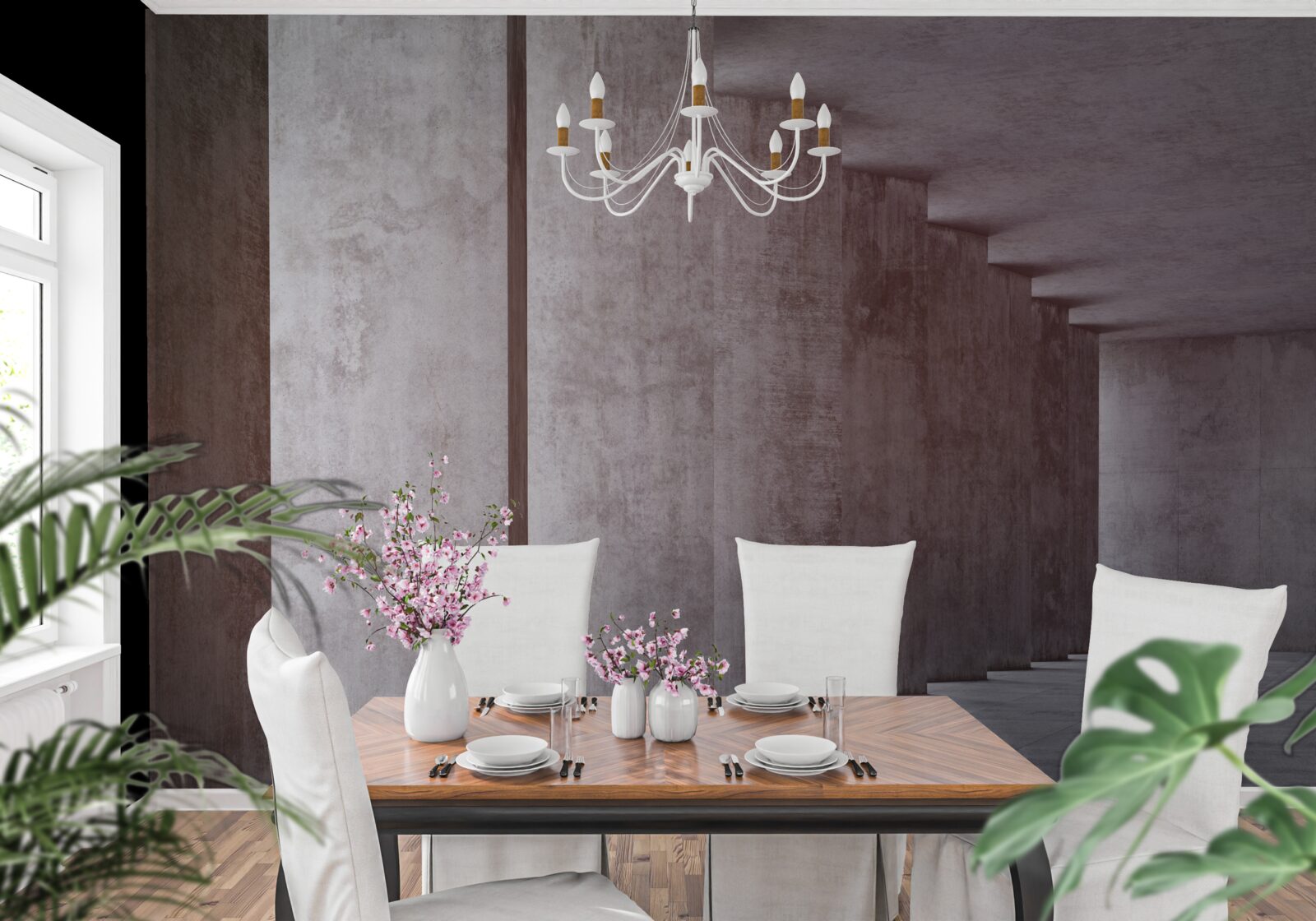 Фотошпалери легка колонада без вигинів