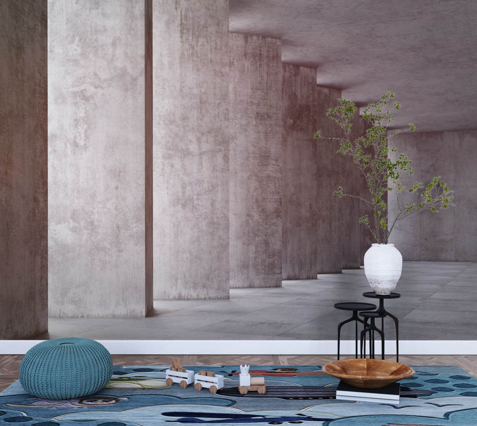 Фотошпалери легка колонада без вигинів