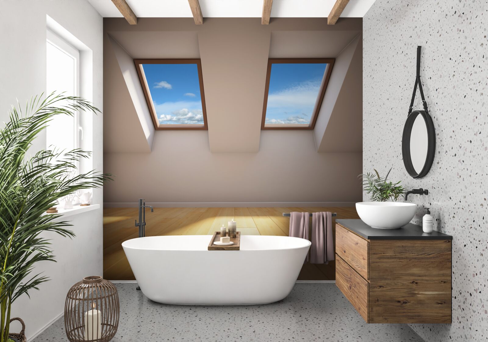 Фотошпалери верхній рівень з видом на небо