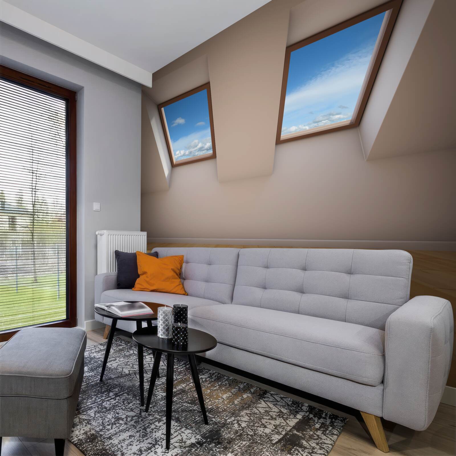 Фотошпалери верхній рівень з видом на небо