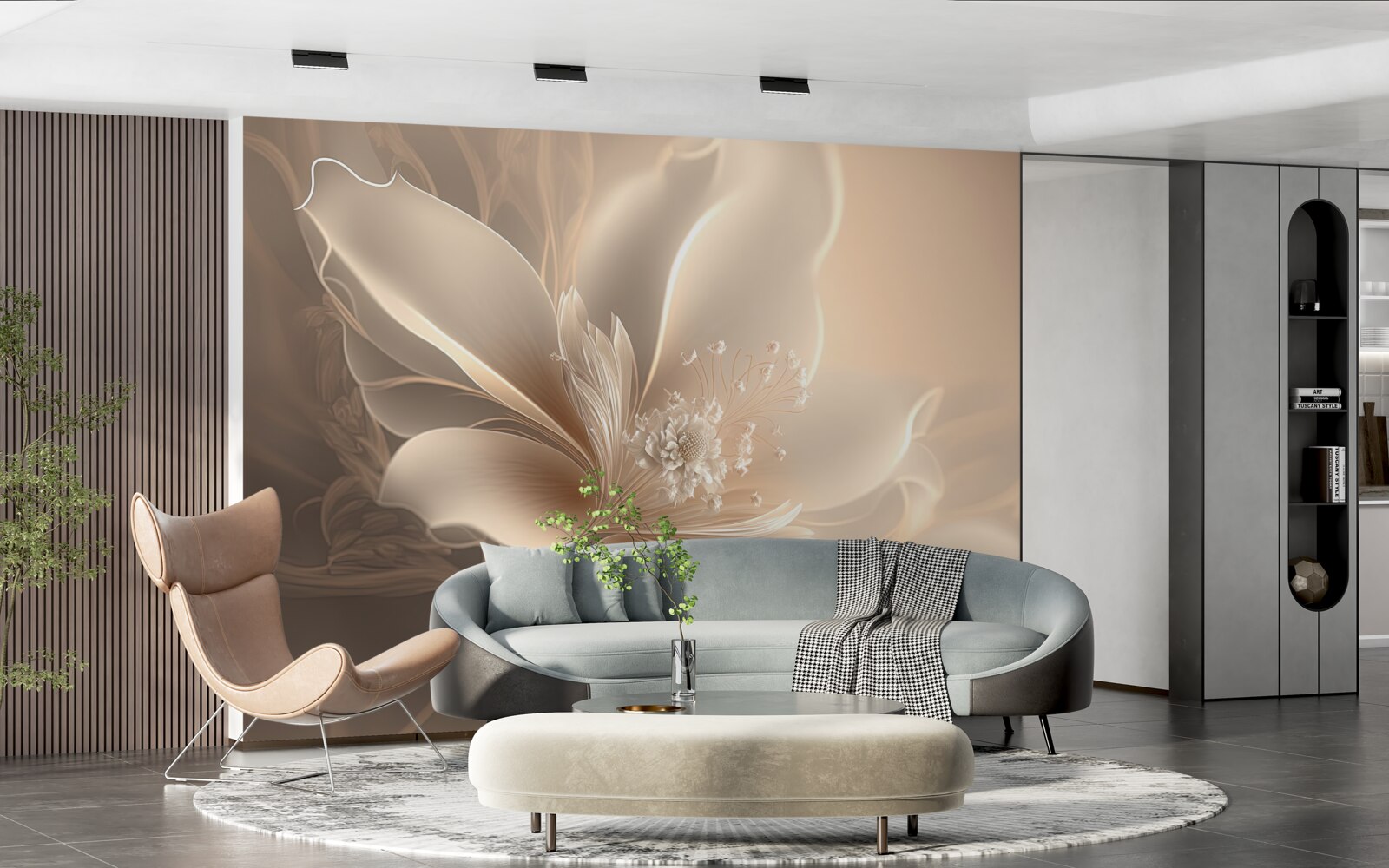 Фотошпалери елегантна біла квітка