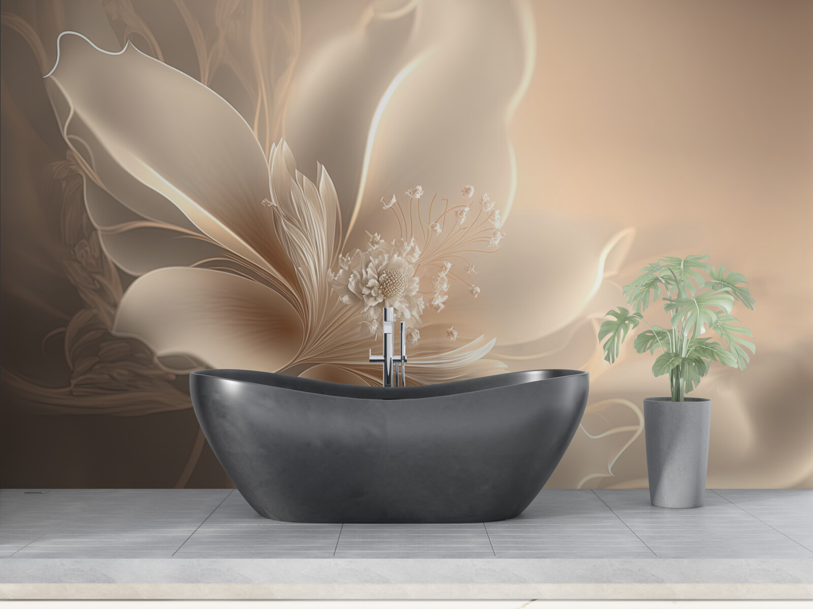 Фотошпалери елегантна біла квітка