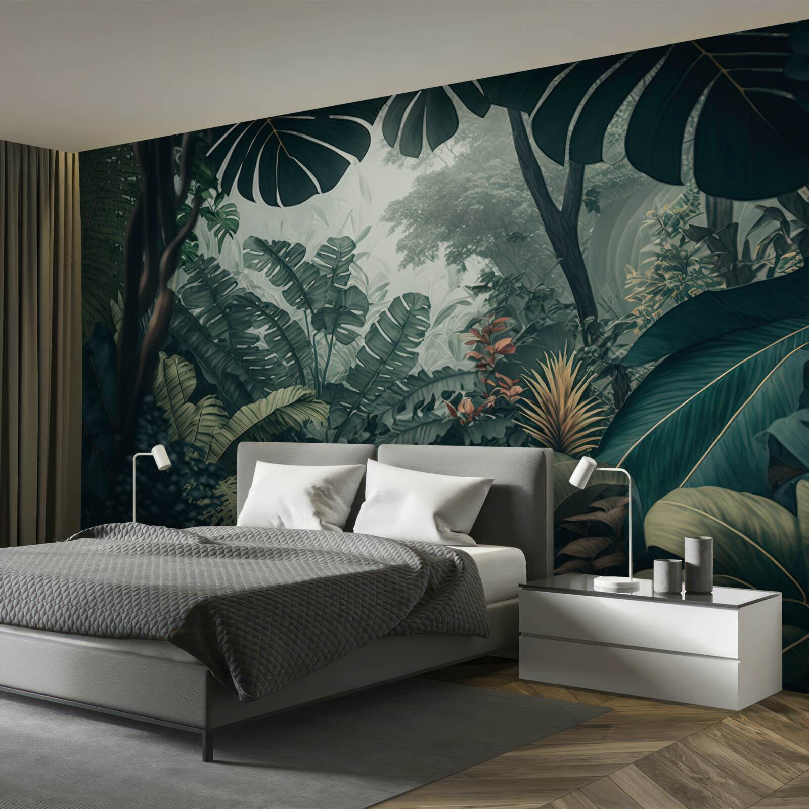 Фотошпалери пишна тропічна рослинність