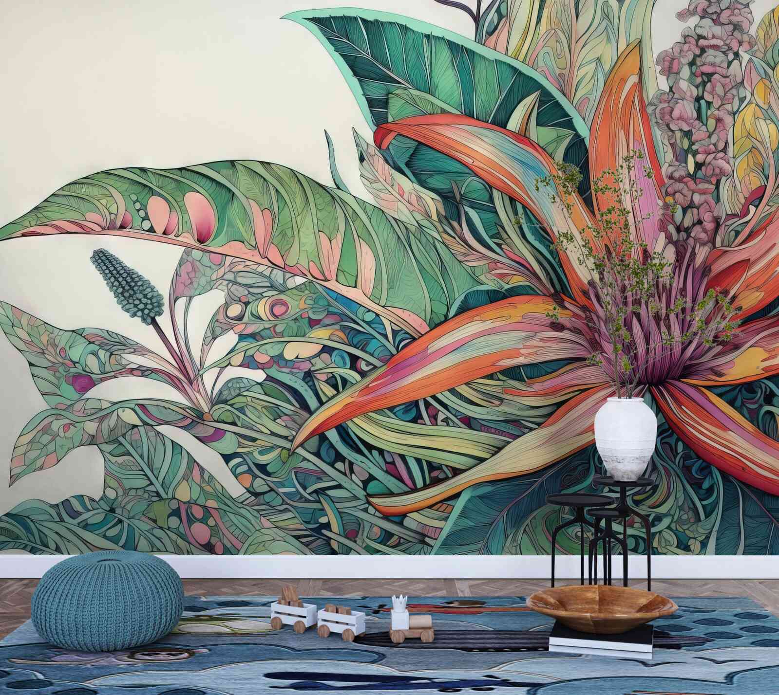 Фотошпалери розкритий бутон агресивної рослини