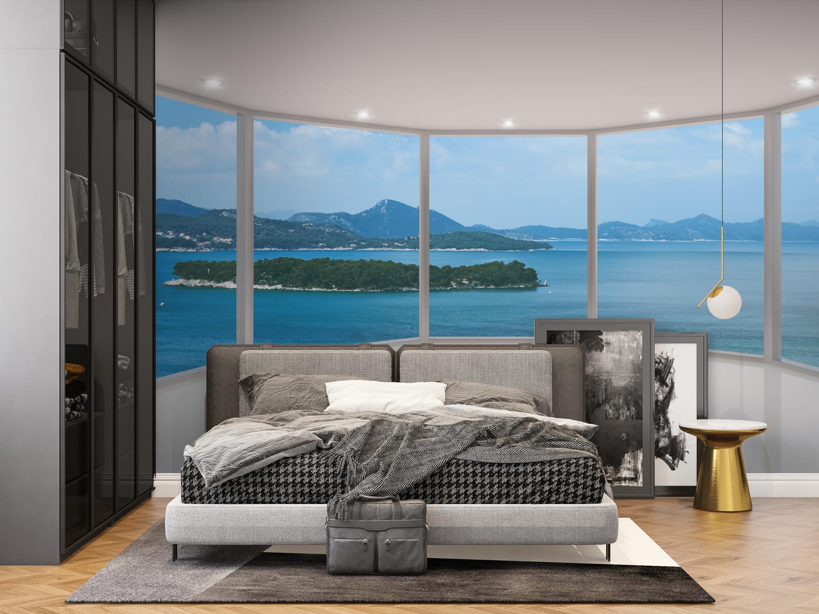 Фотошпалери дивовижний панорамний вид на океан прямо з вікон