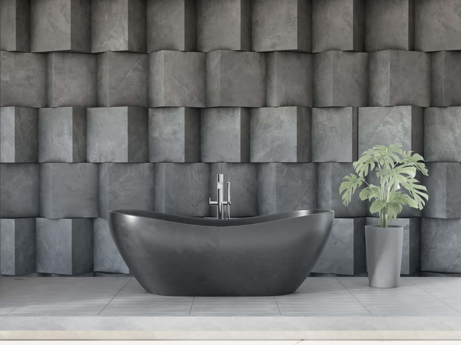 Фотошпалери об'ємні квадрати в різних напрямках