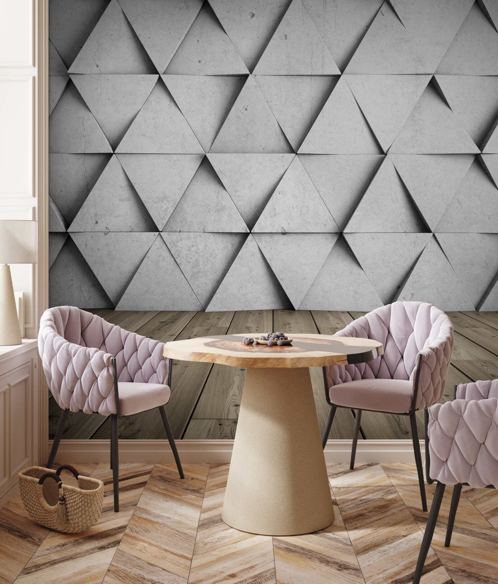 Фотошпалери тривимірні прямокутні трикутники