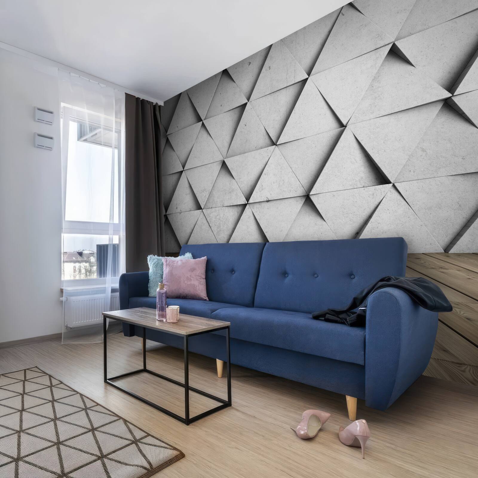 Фотошпалери тривимірні прямокутні трикутники