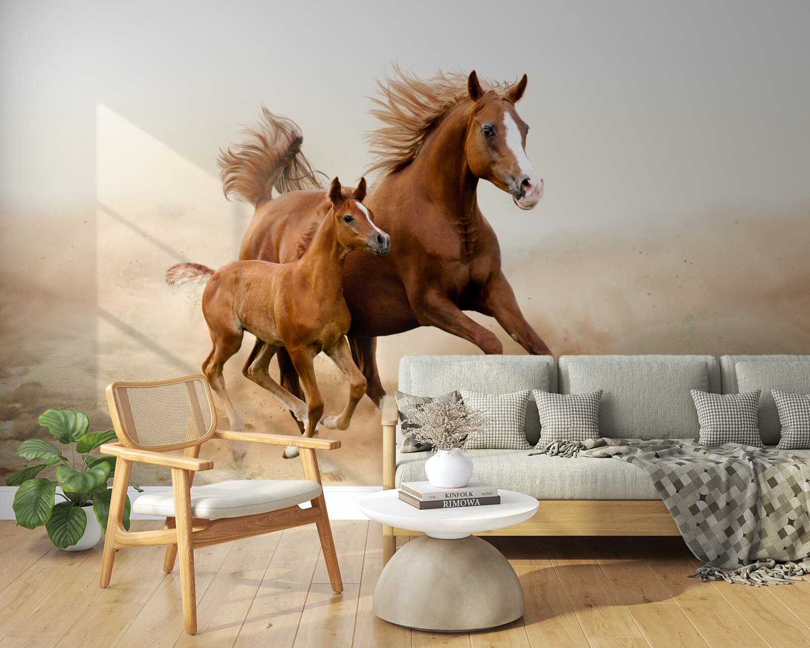 Фотошпалери бронзові перегони жеребців