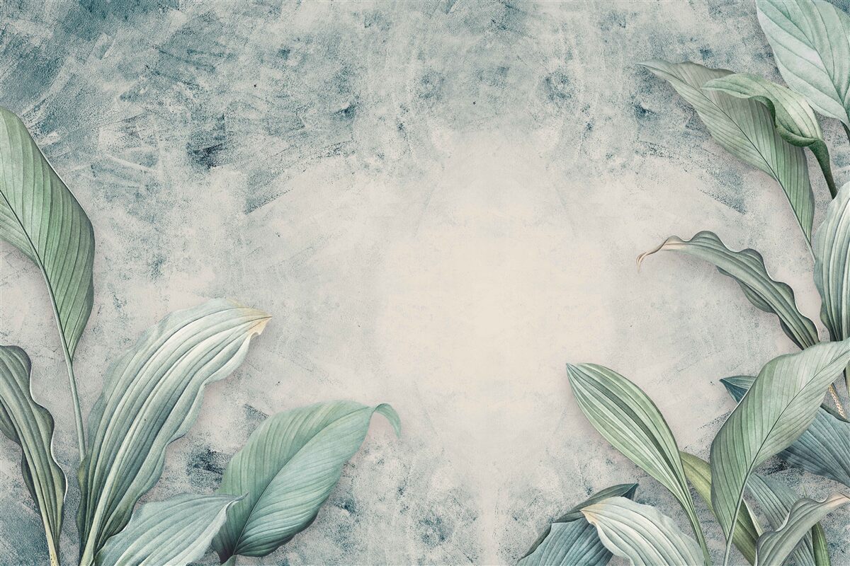 Фотошпалери туманний серпанок оточує тропічні рослини