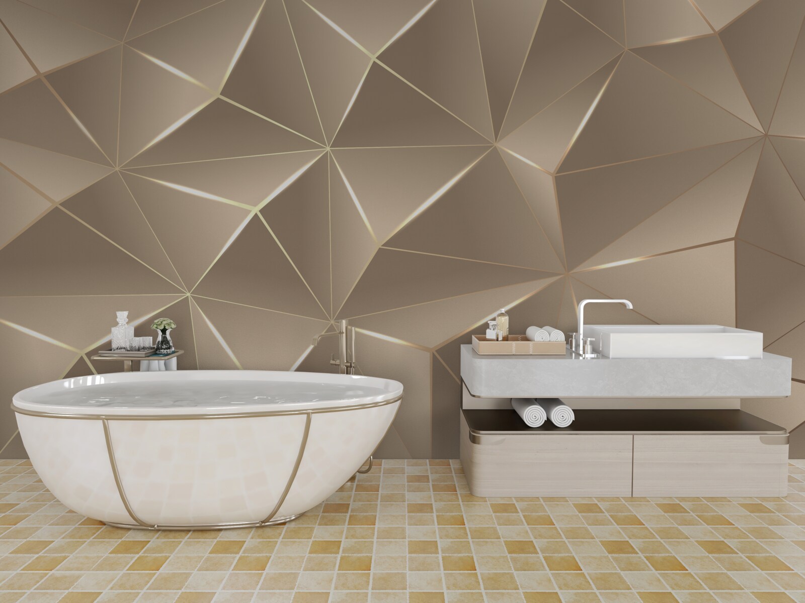 Фотошпалери 3d текстури на світлому фоні