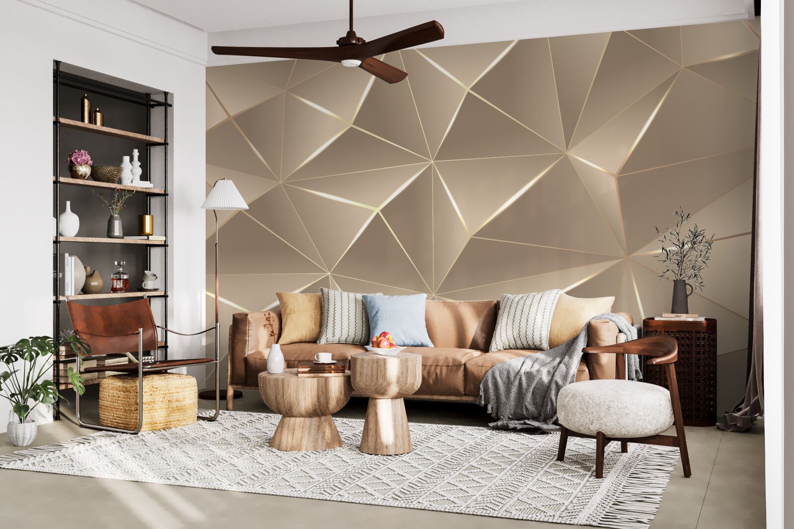 Фотошпалери 3d текстури на світлому фоні