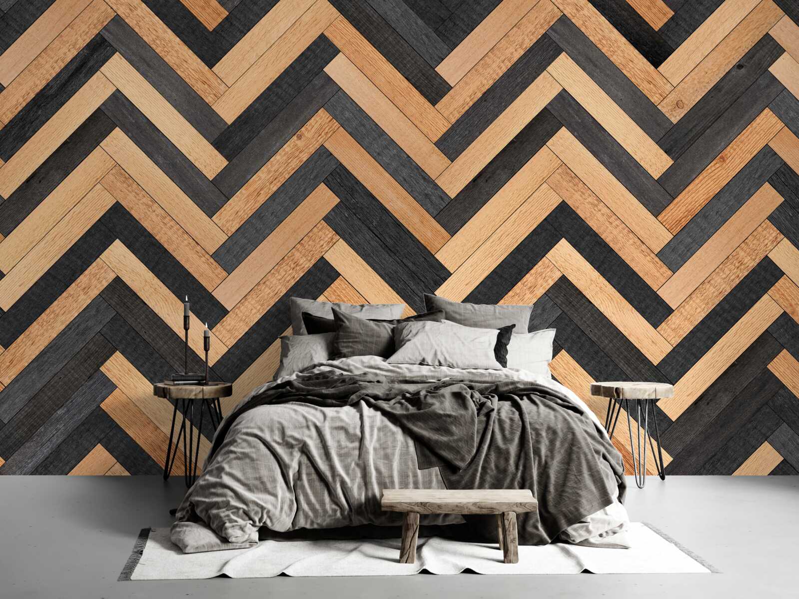 Фотошпалери паркет у світлих і темних відтінках