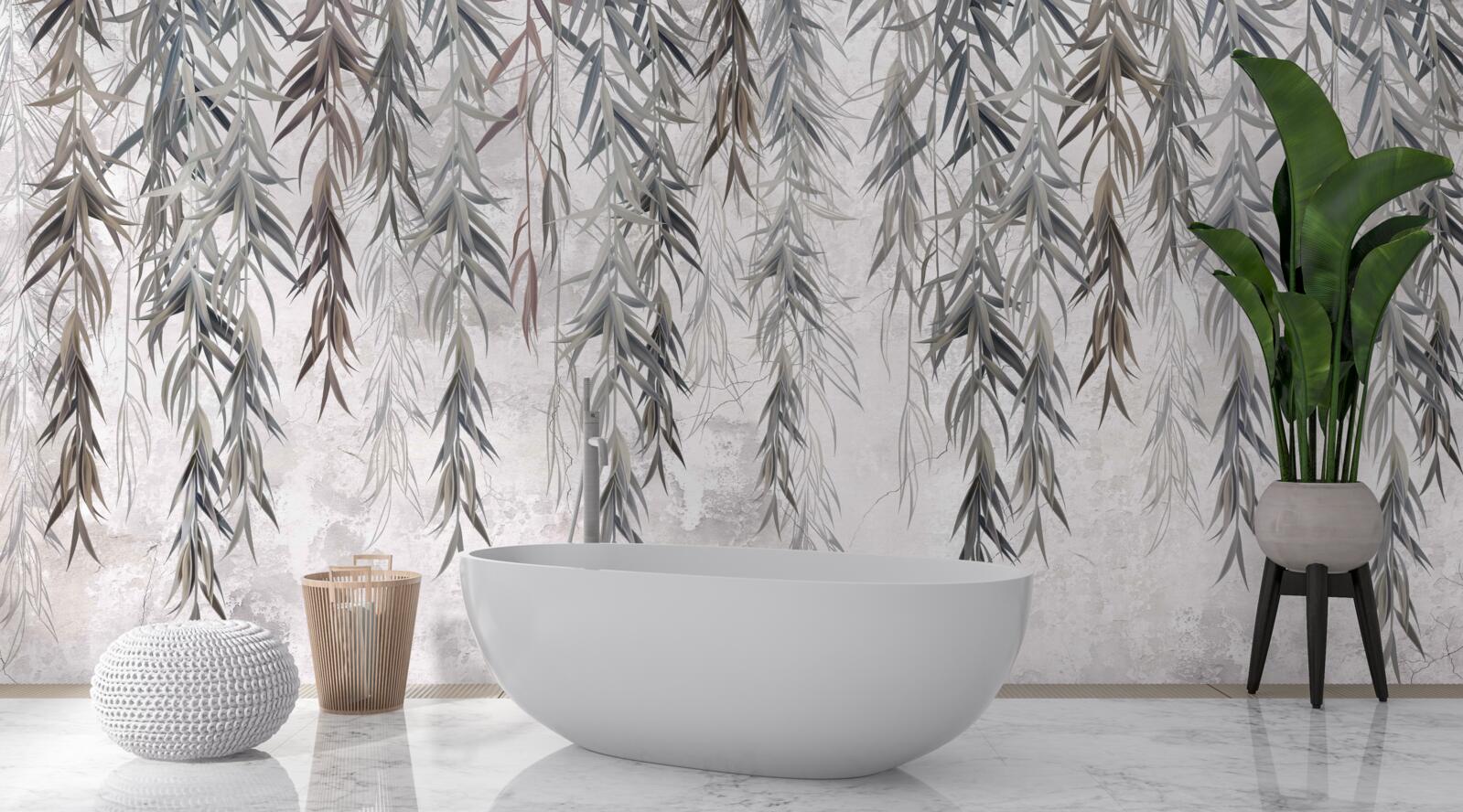 Фотошпалери вербове листя восени