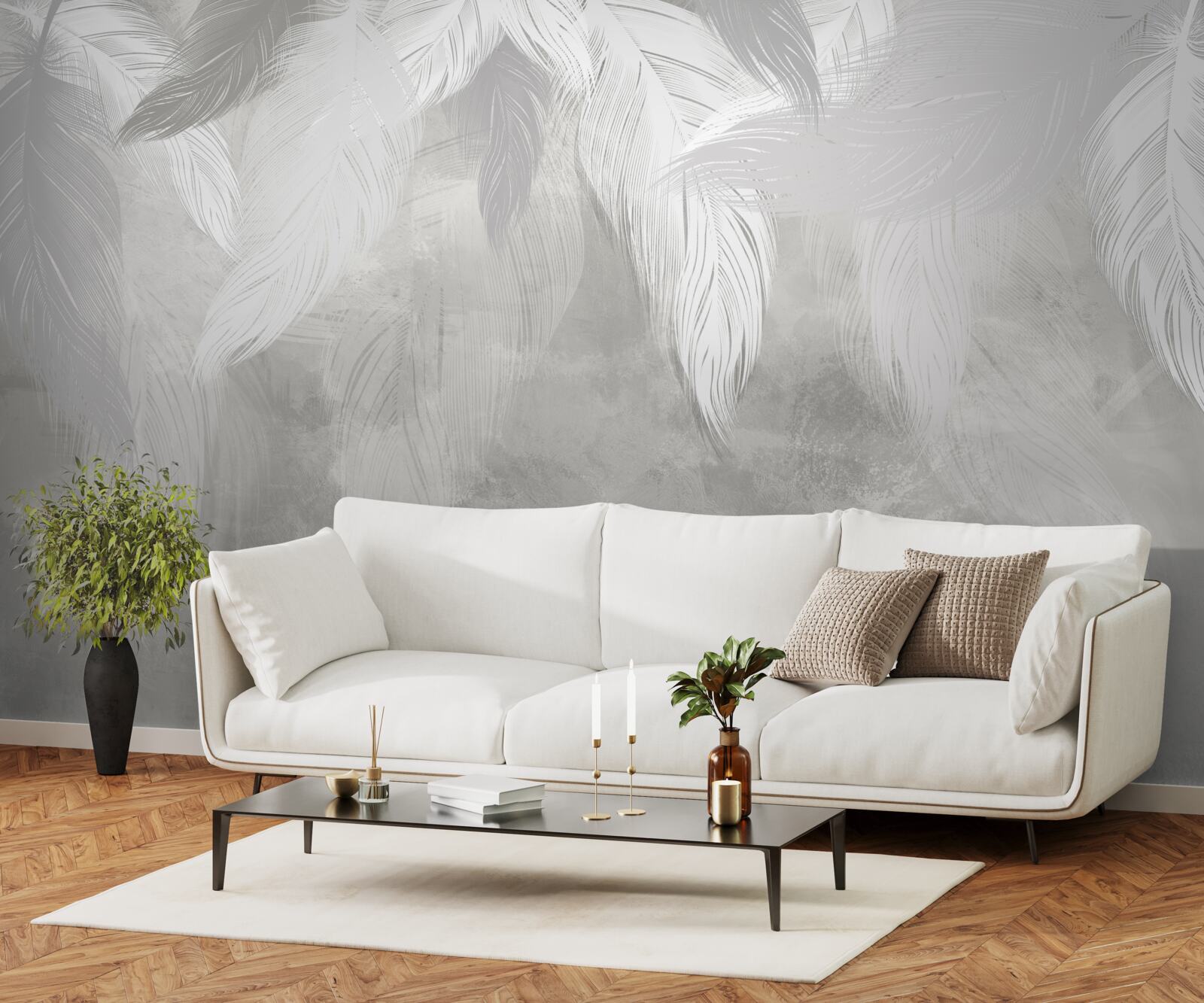 Фотошпалери ранок у тропічному лісі, оповитому туманом