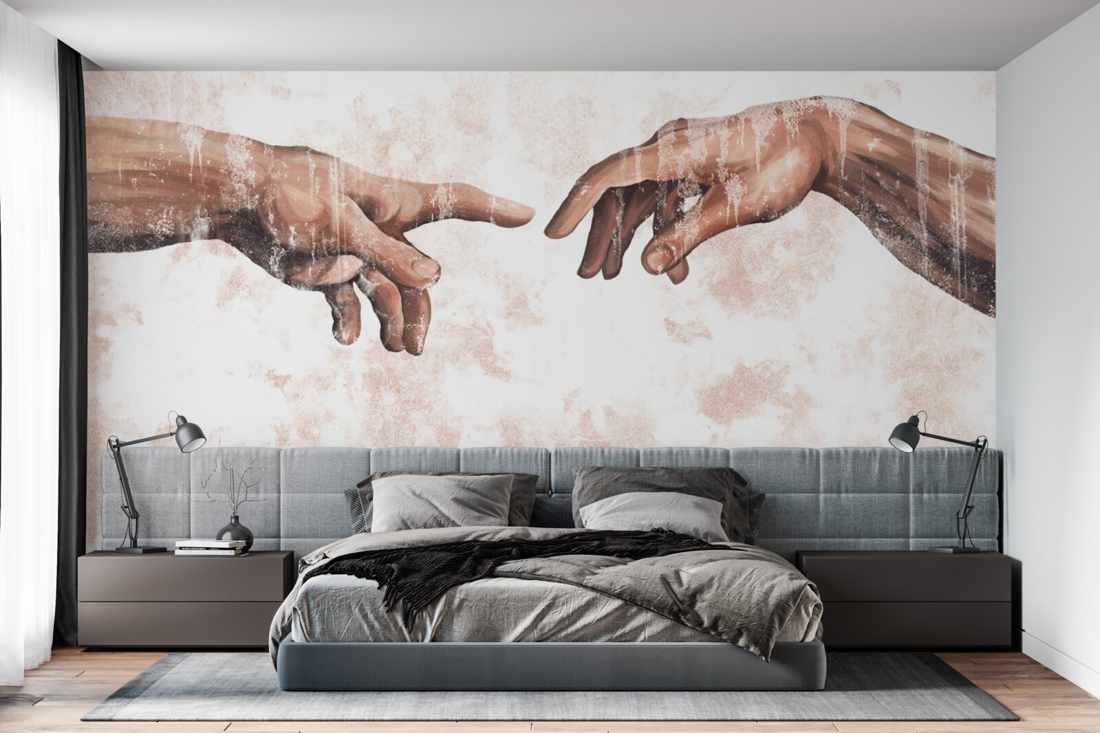 Фотошпалери руки чоловіка і жінки, з'єднані разом