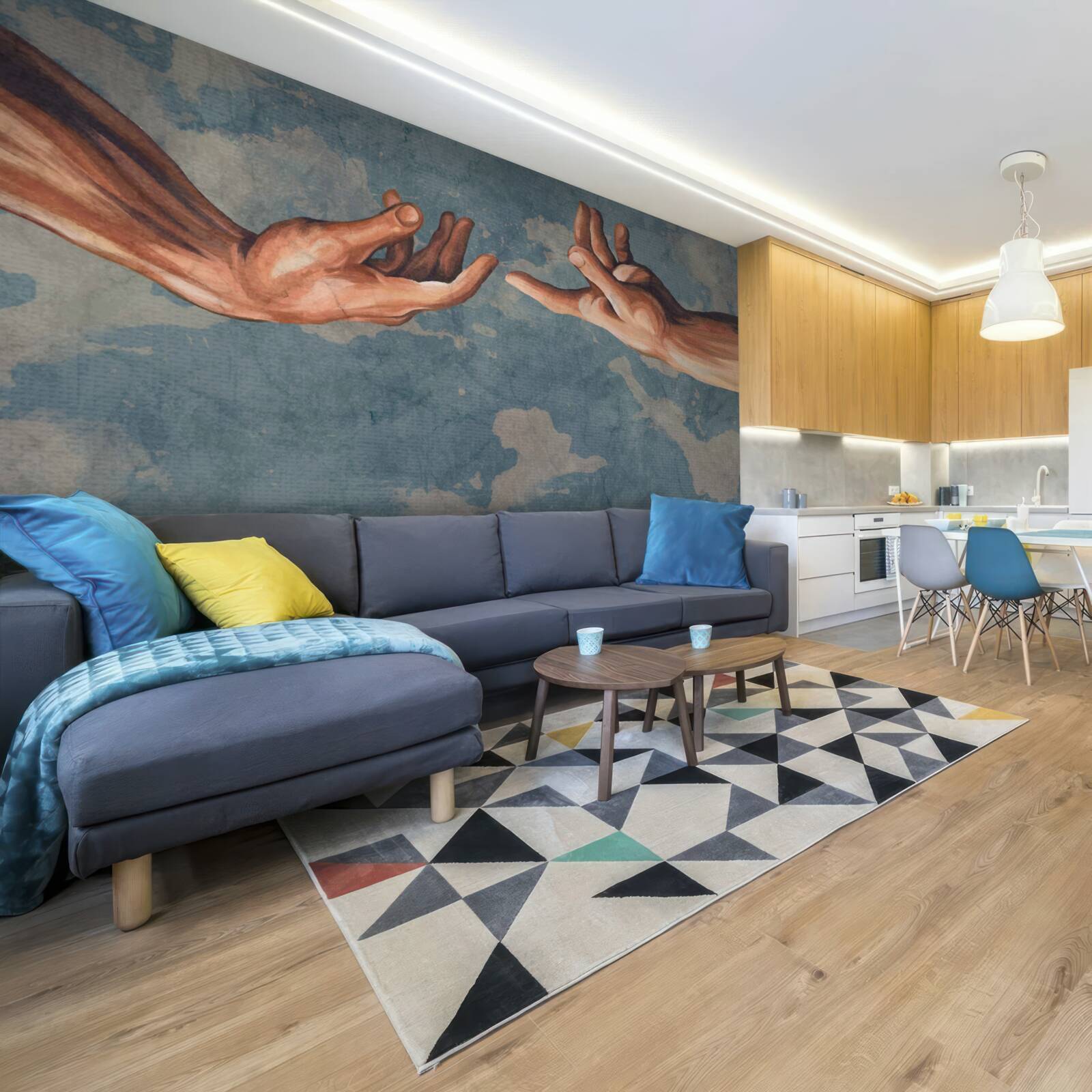 Фотошпалери руки тягнуться одна до одної