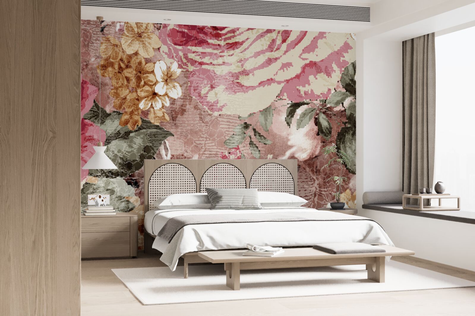 Фотошпалери велика кількість квітів і рослин - це абстракція