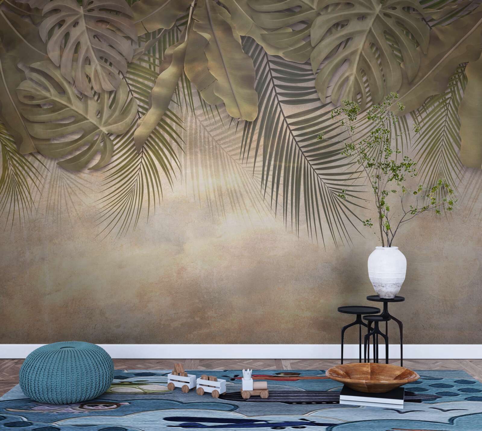 Фотошпалери висяча зелена флора