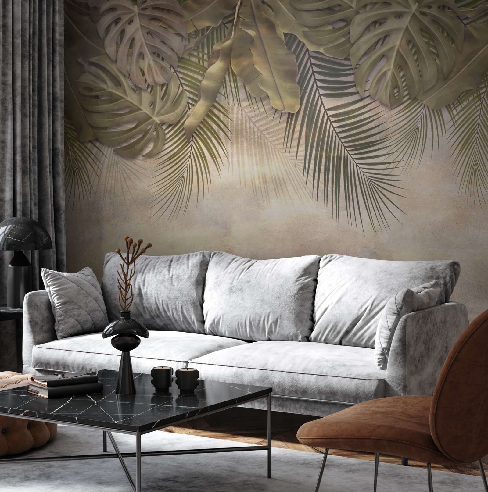 Фотошпалери висяча зелена флора