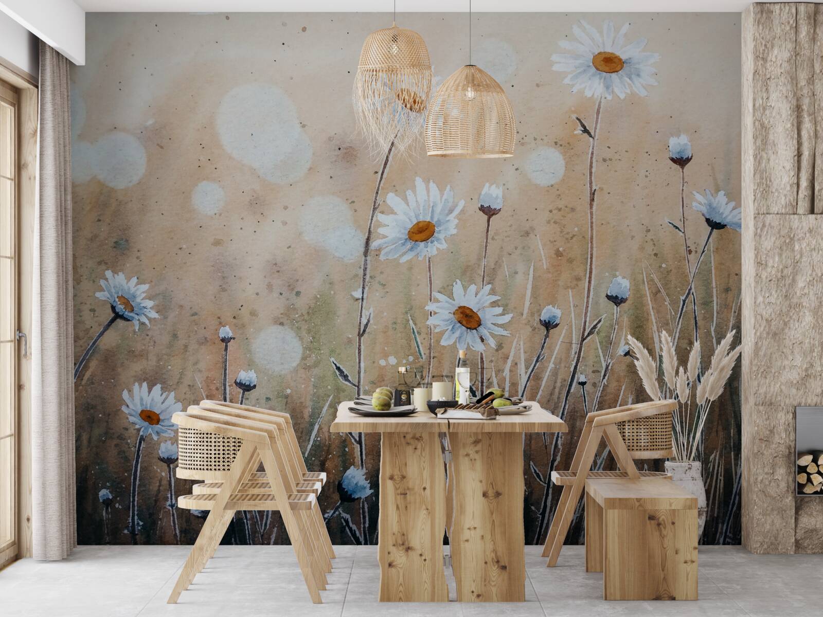 Фотошпалери як манекени під зливою літнього дощу