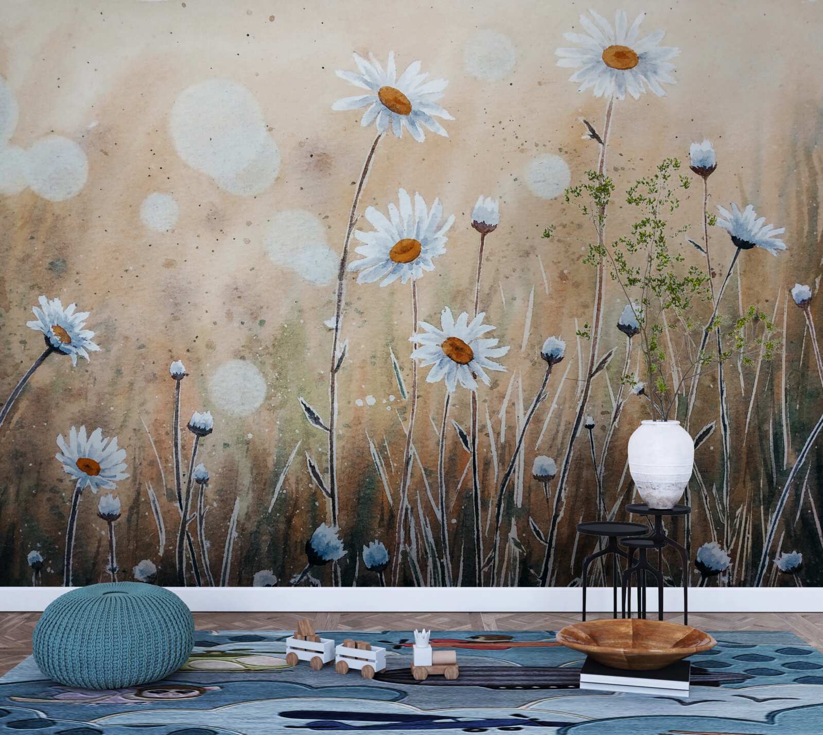 Фотошпалери як манекени під зливою літнього дощу