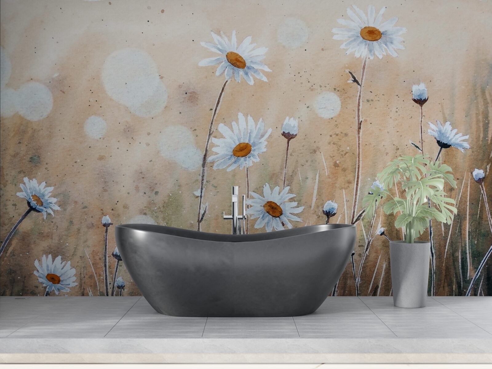 Фотошпалери як манекени під зливою літнього дощу