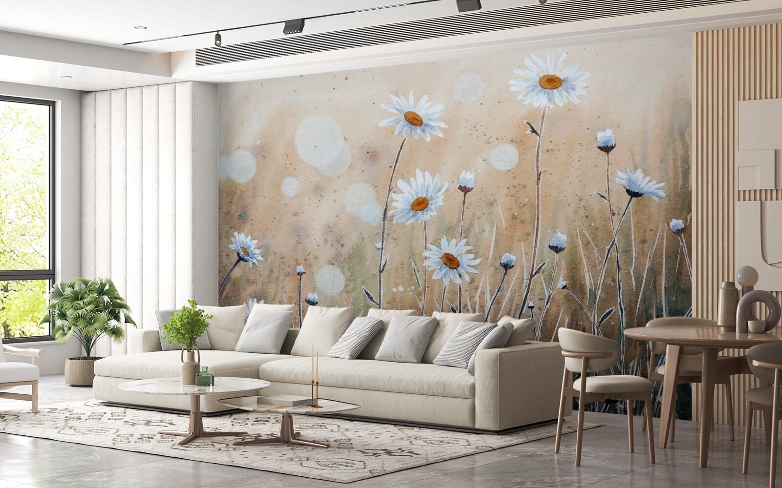 Фотошпалери як манекени під зливою літнього дощу