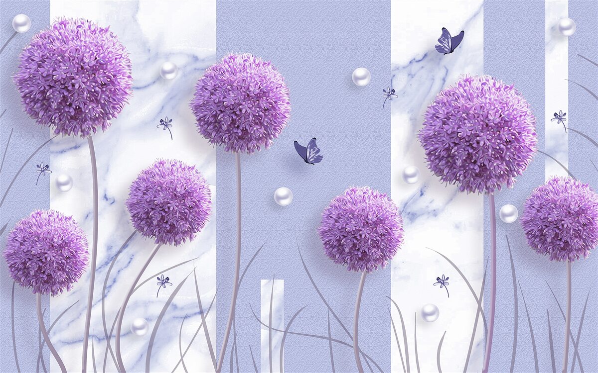 Фотошпалери квіткові головки лілійних лугів