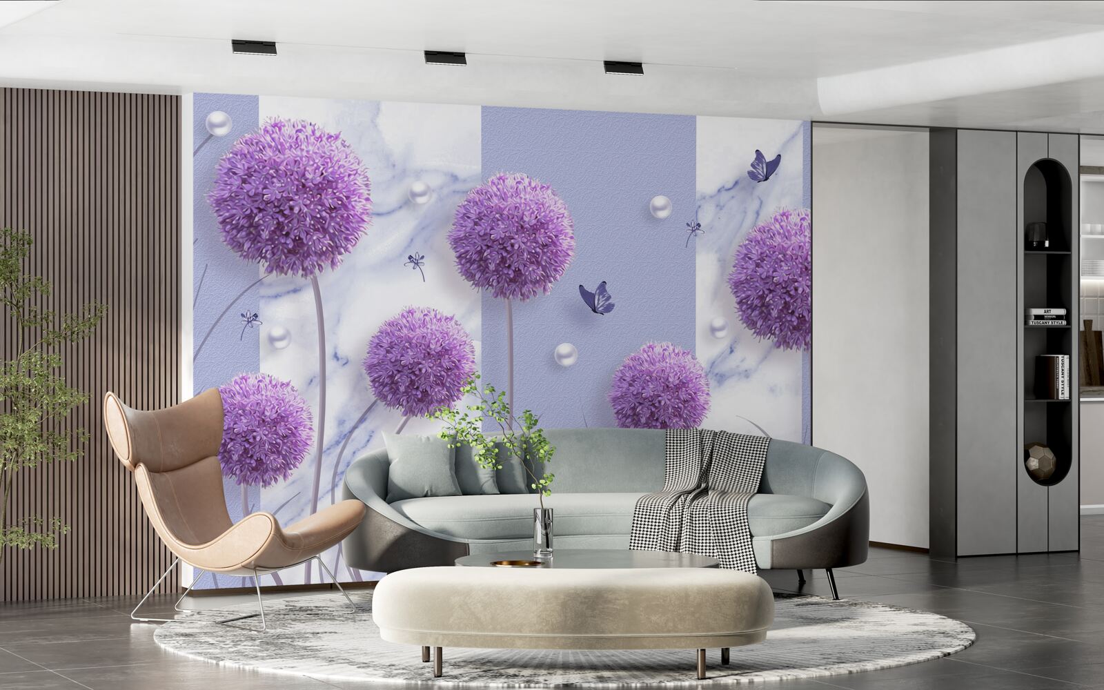 Фотошпалери квіткові головки лілійних лугів