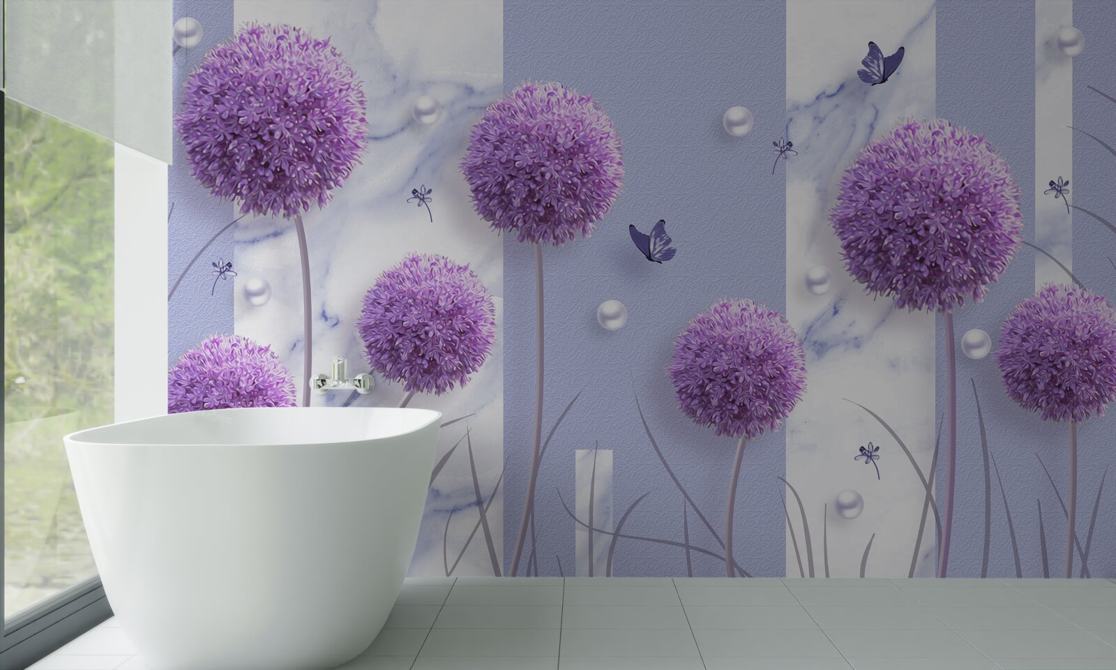 Фотошпалери квіткові головки лілійних лугів