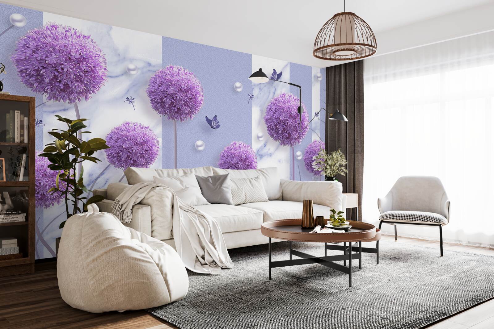 Фотошпалери квіткові головки лілійних лугів