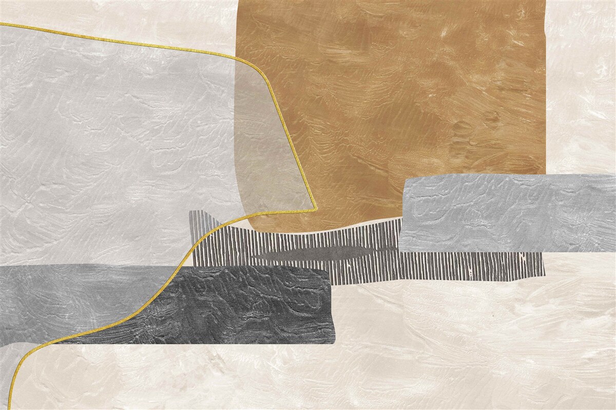 Фотошпалери корабель долає водні простори абстракції