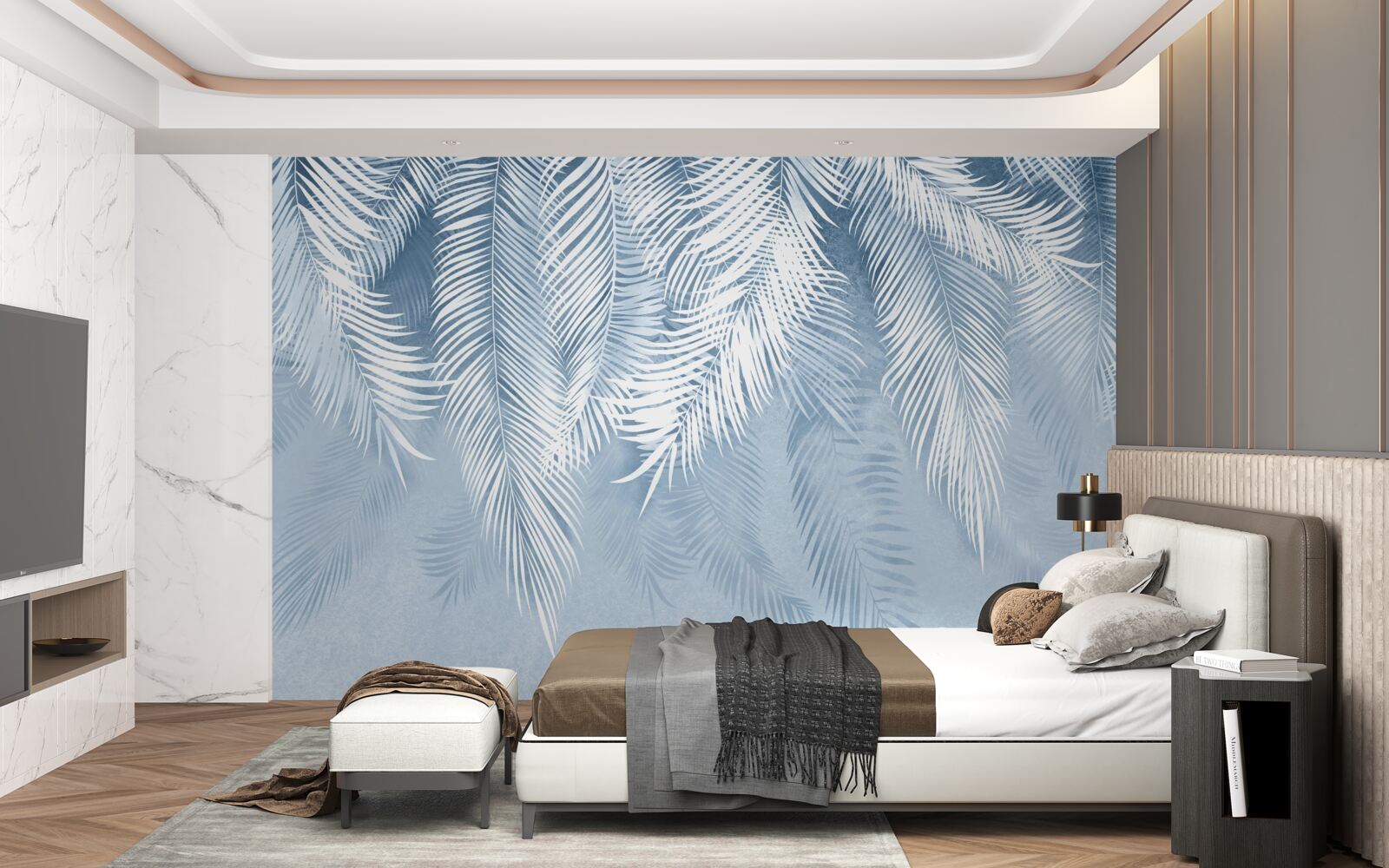 Фотошпалери листя папороті спрямоване вниз