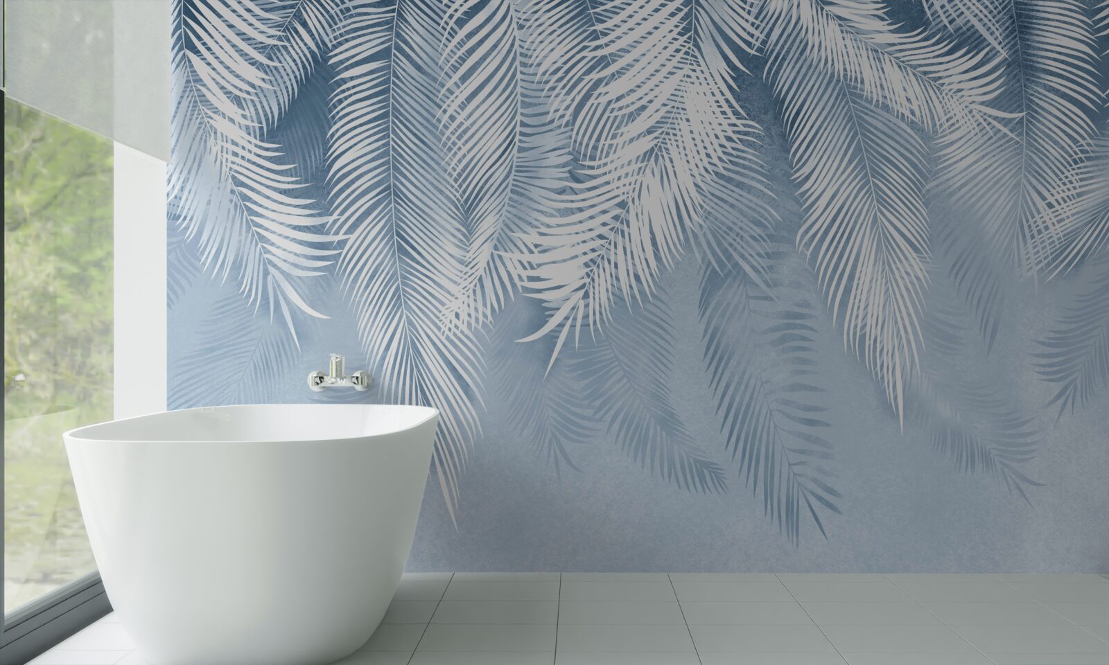 Фотошпалери листя папороті спрямоване вниз