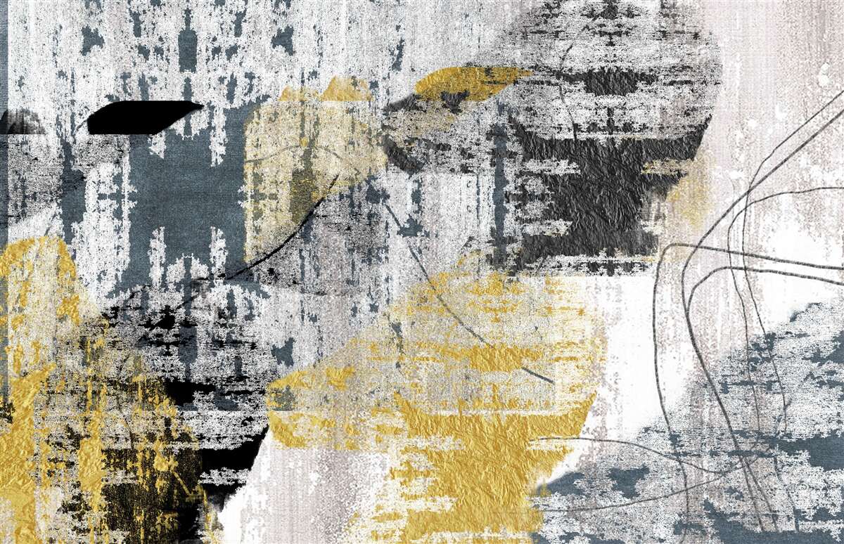 Фотошпалери фон, створений з абстракції чорних і золотих тонів