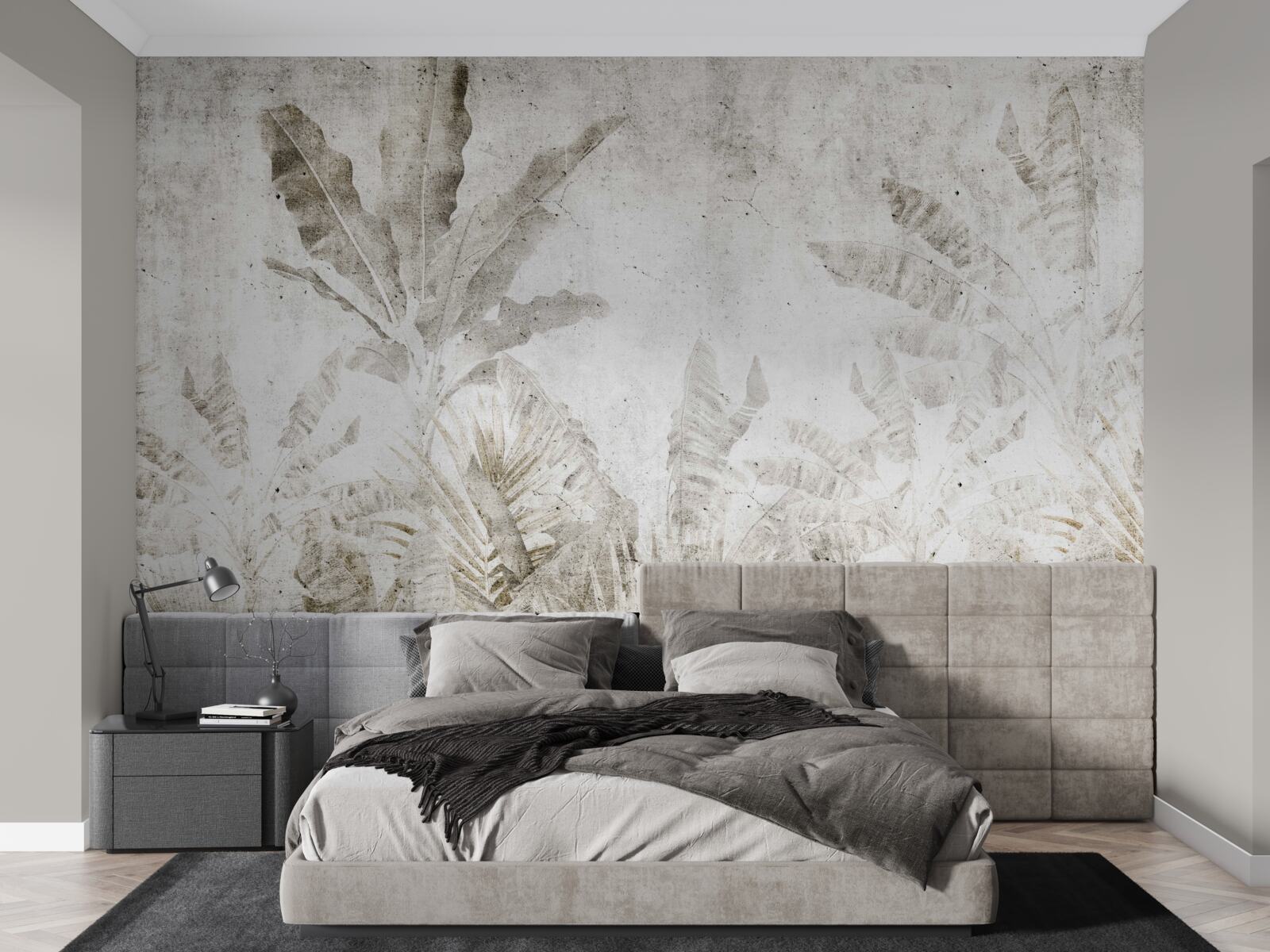 Фотошпалери туман огортає листя тропічних дерев