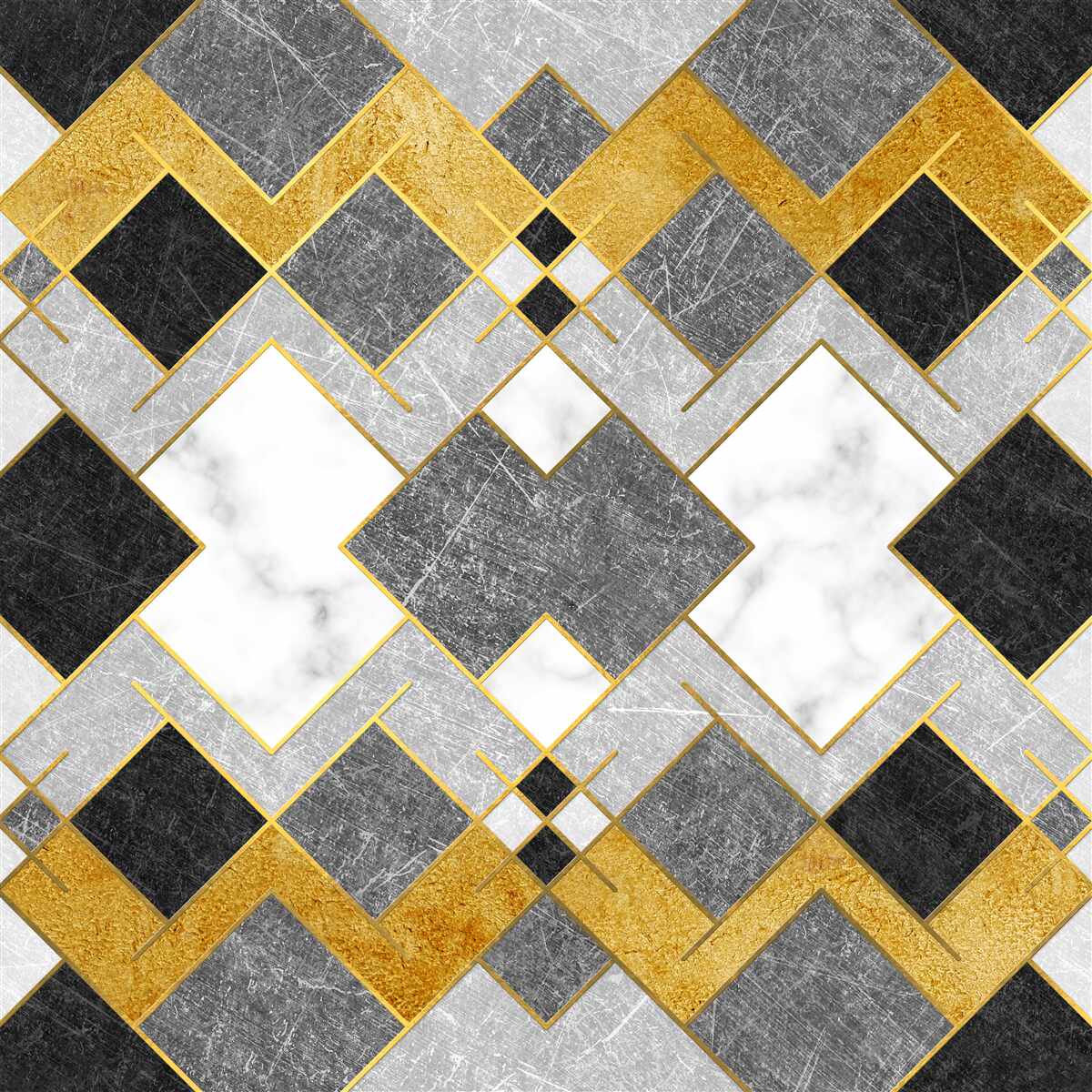 Фотошпалери квадрати різних кольорів, відображені в дзеркалі