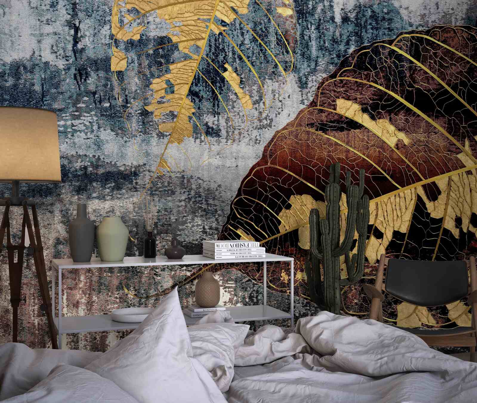 Фотошпалери осінній дощ над поверхнею води