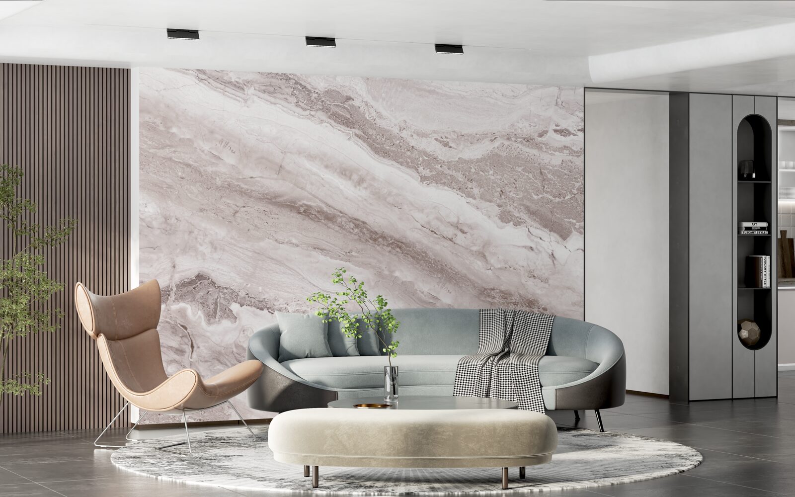 Фотошпалери світло-коричневий мармур